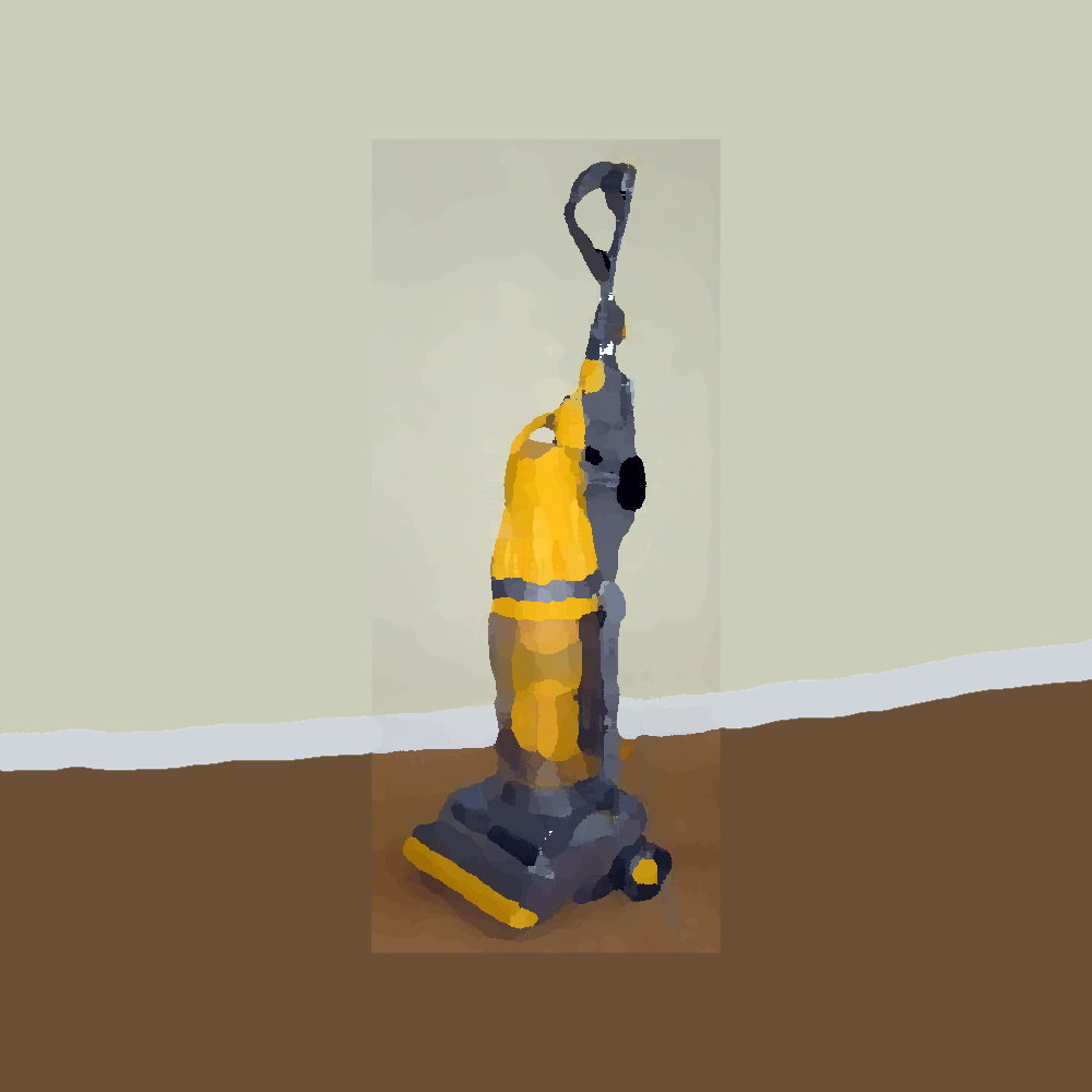work stops at sunset high art vacuum cleaner