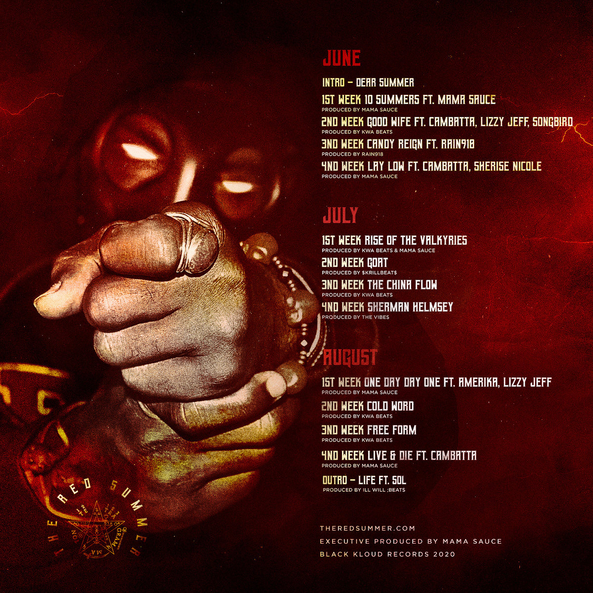 THE RED SUMMER Red Pillar THE TWIN PILLARS