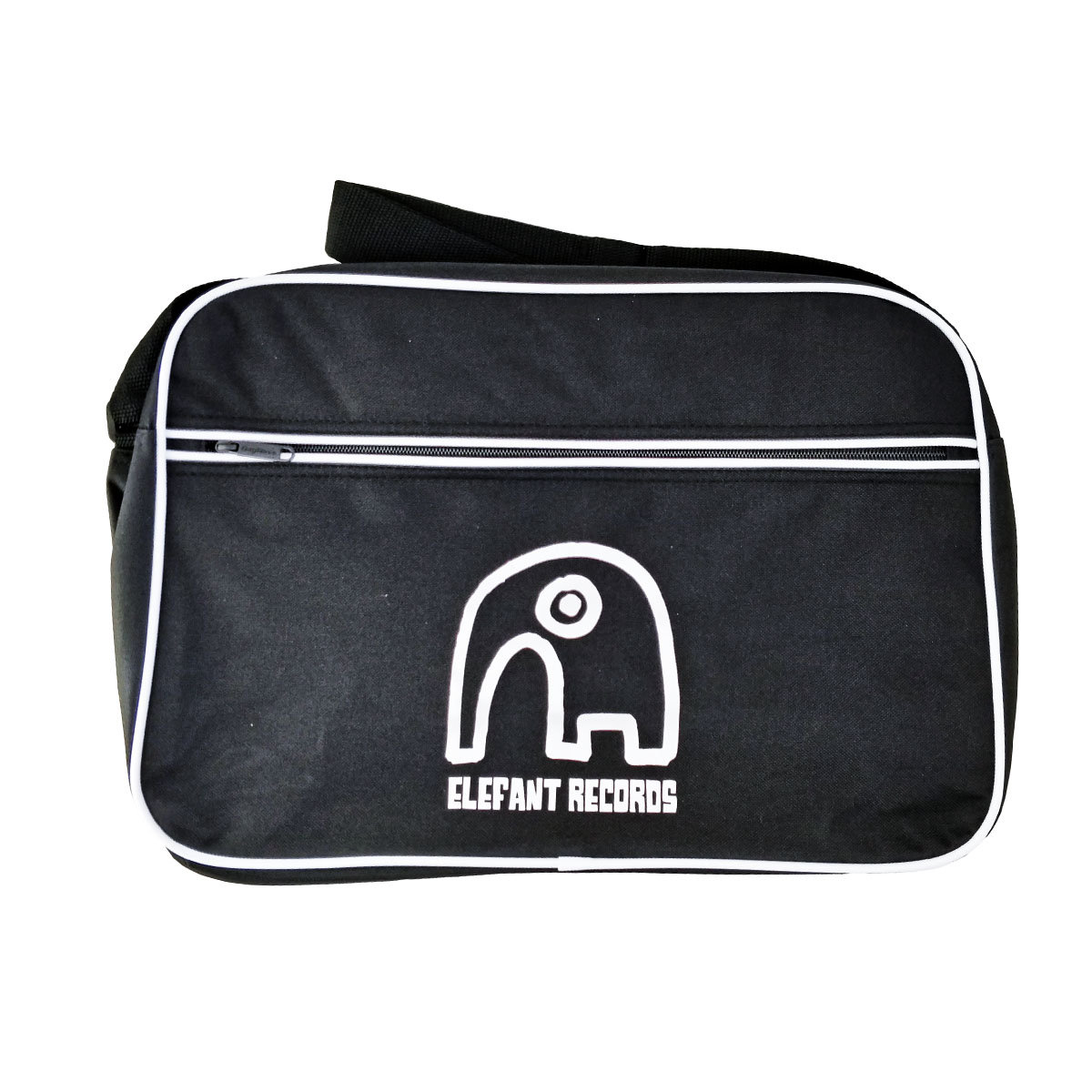 Shoulder Big Bag [Black] Elefant Logo Elefant Records