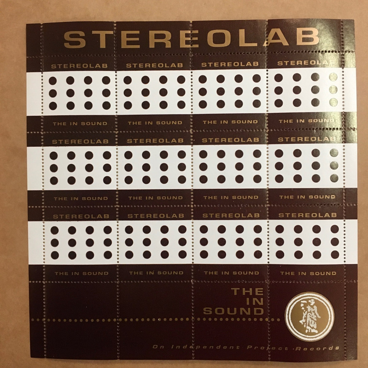 Stereolab The In Sound stamp sheets (set of 4 different colors