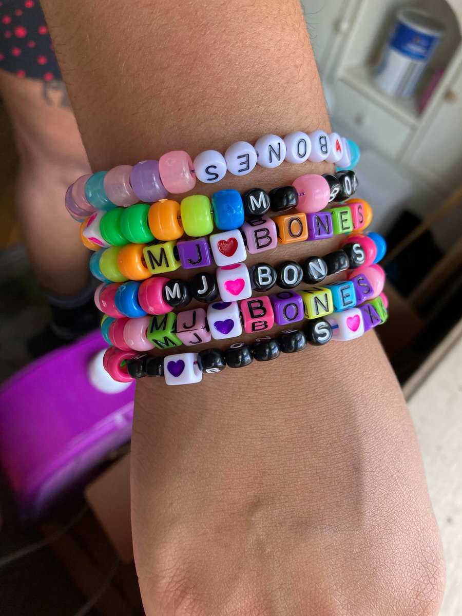 Kandi Bracelet MJ Bones