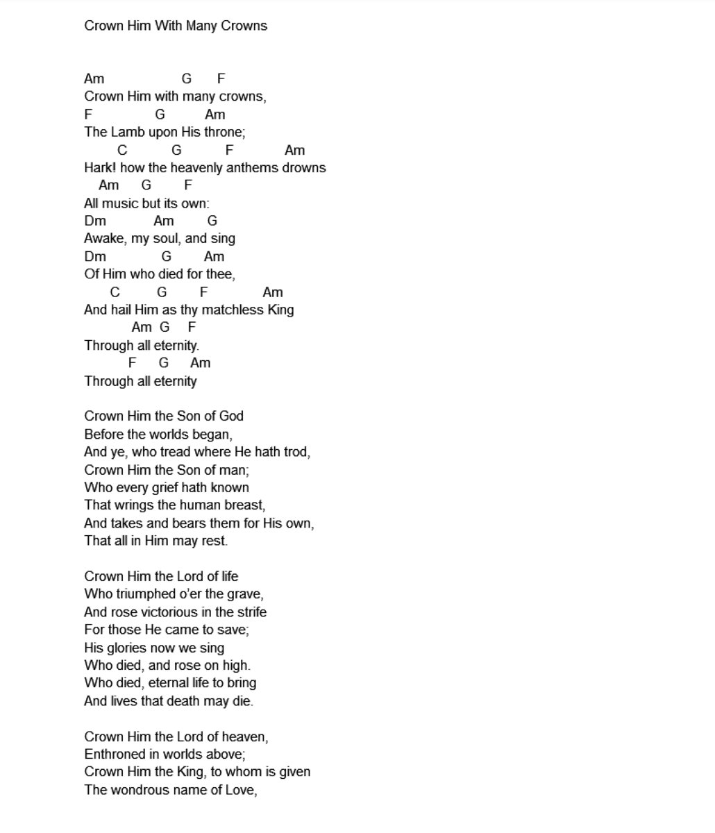 Crown Him With Many Crowns Wilder Adkins