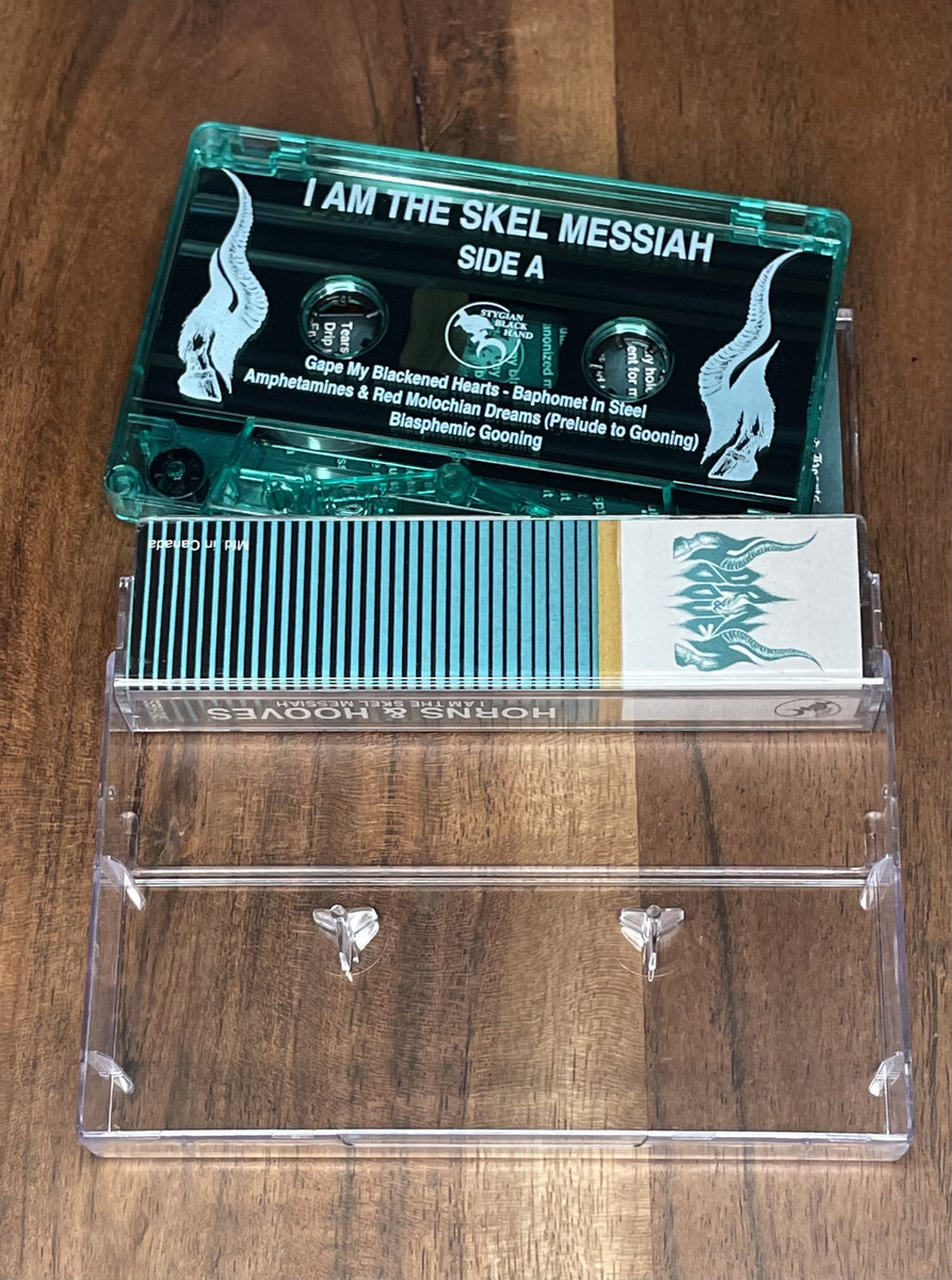 I Am the Skel Messiah Horns & Hooves Stygian Black Hand