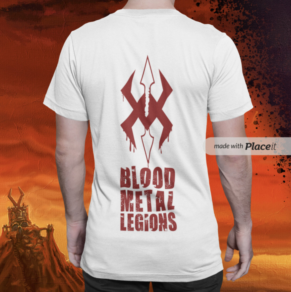 White & Blood Stain Tshirt Validor