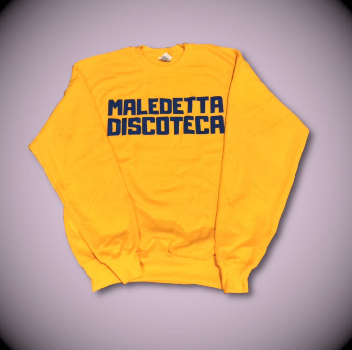 "Maledetta Discoteca" Sweater Yellow Maledetta Discoteca Records
