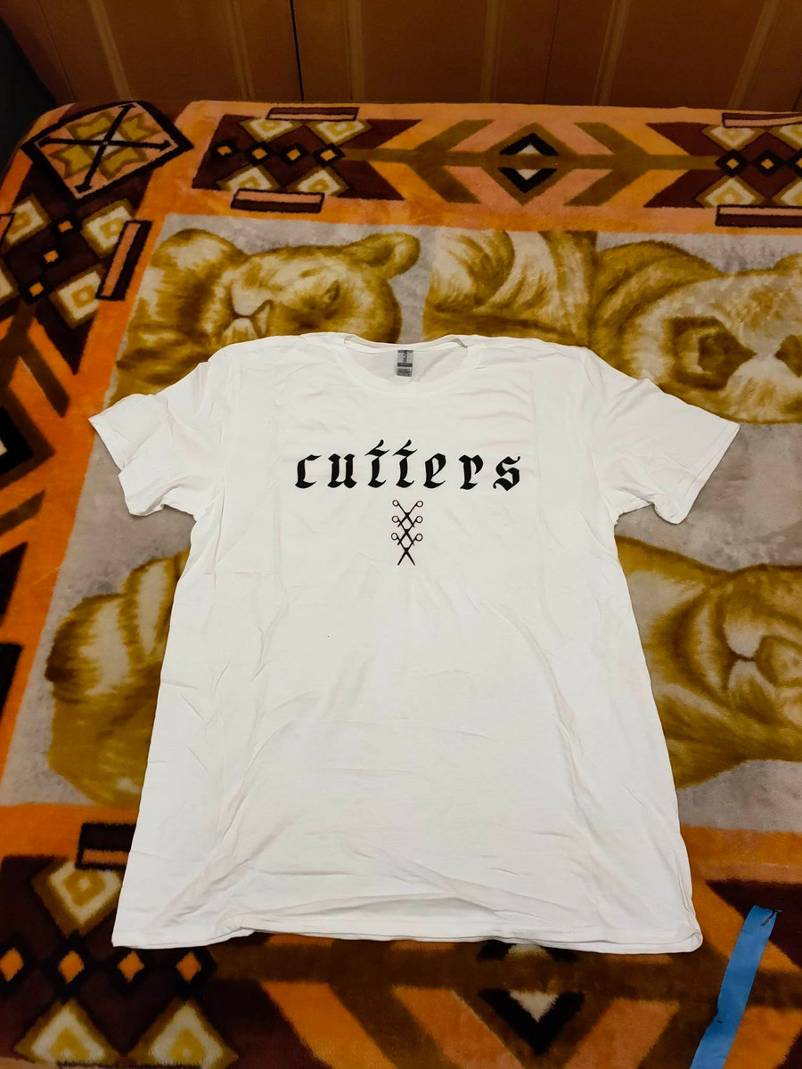 Cutters white scissors tshirt Cutters