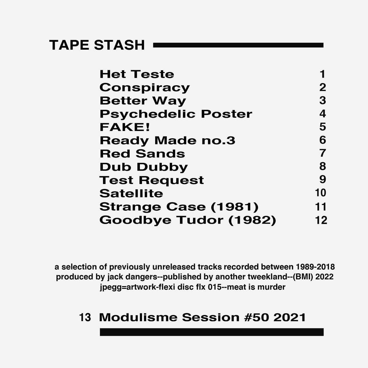 JACK DANGERS LUCKY BAG JACK DANGERS Meat Beat Manifesto