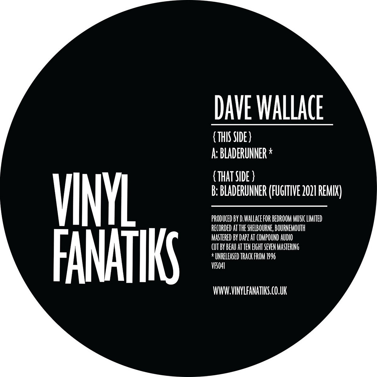 BANDCAMP FRIDAY SPECIAL Dave Wallace Bladerunner 20 Signed