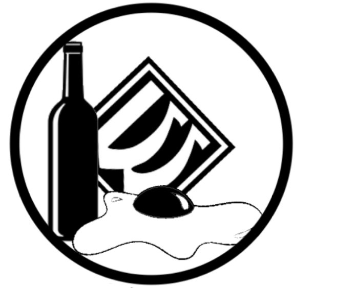 Mixed Media Portrait of a Nude Duck Eggs & Wine