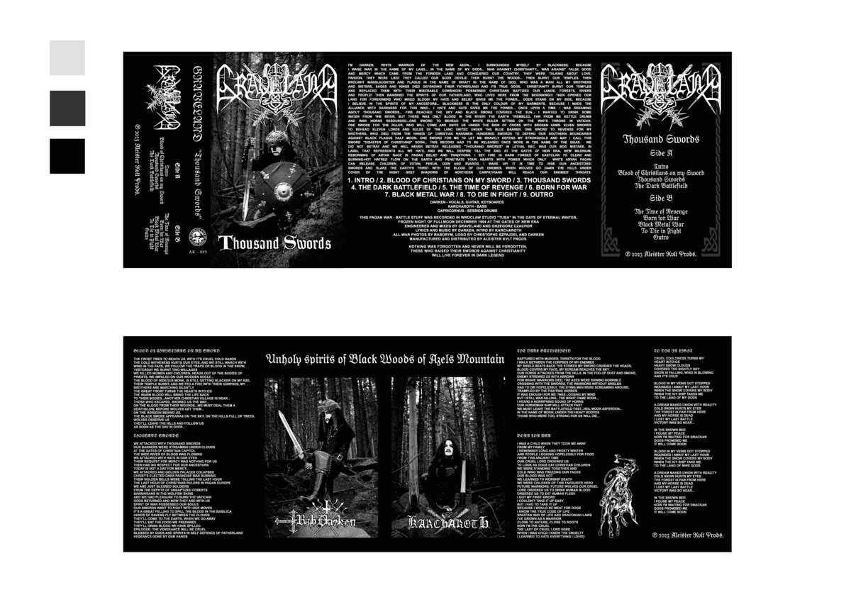 GRAVELAND Thousand Swords .Boxcase Collector's Edition (AK03)2023 Ruidoteka Records