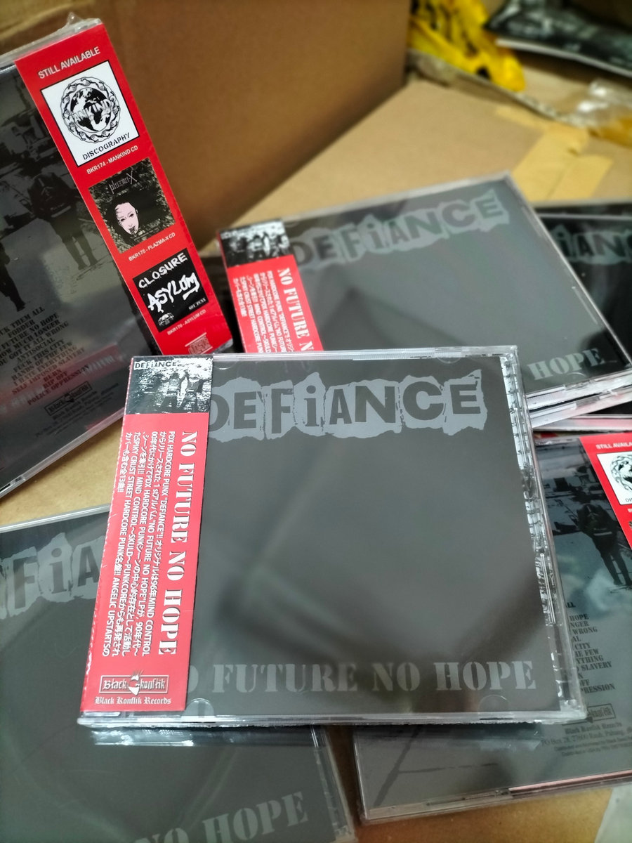DEFIANCE No Future No Hope Black Konflik Records