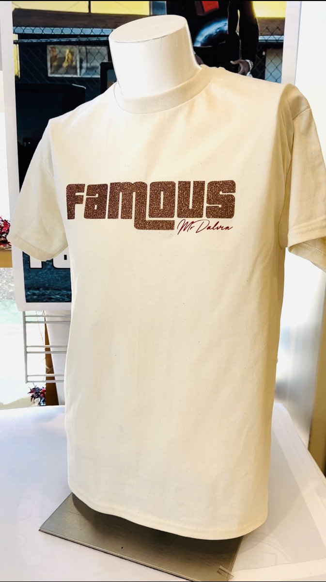 FAMOUS glitter logo tshirt Mr.Dalvin