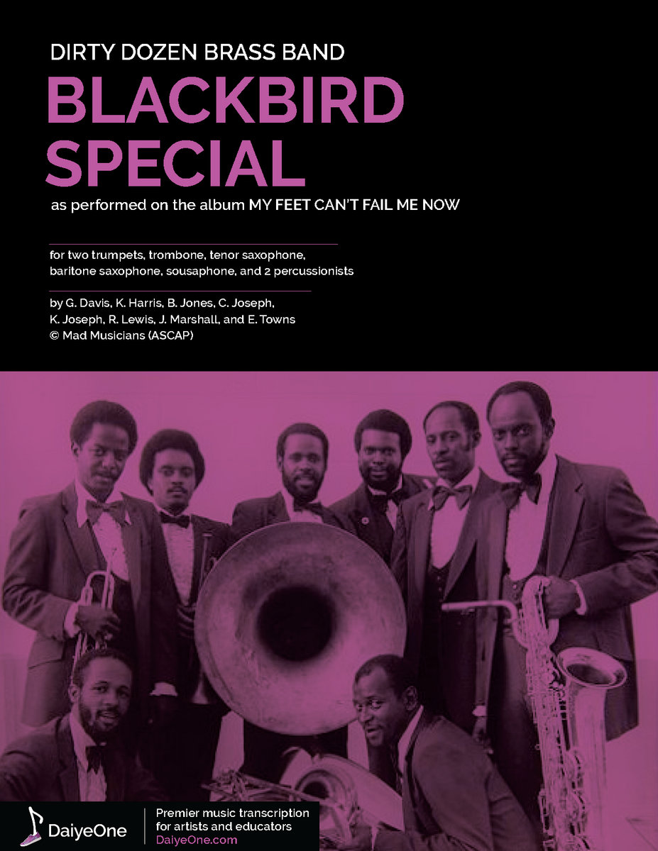 Blackbird Special Full Score & Parts (PDFs/MP3) + music notation