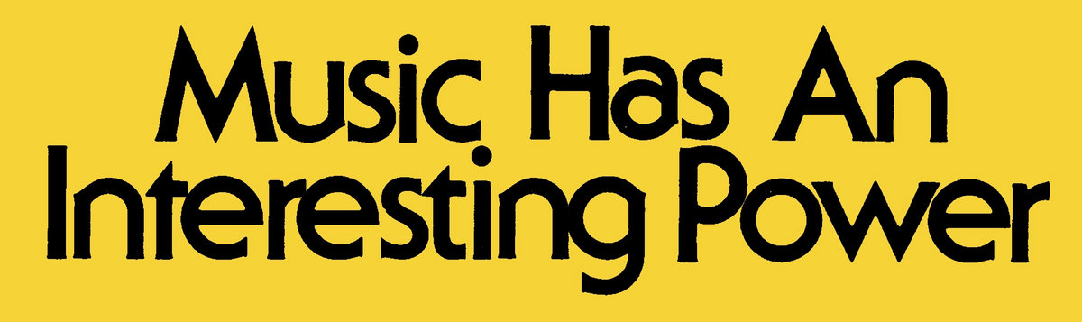 Music Has An Interesting Power" Bumper Sticker | Freak Heat Waves