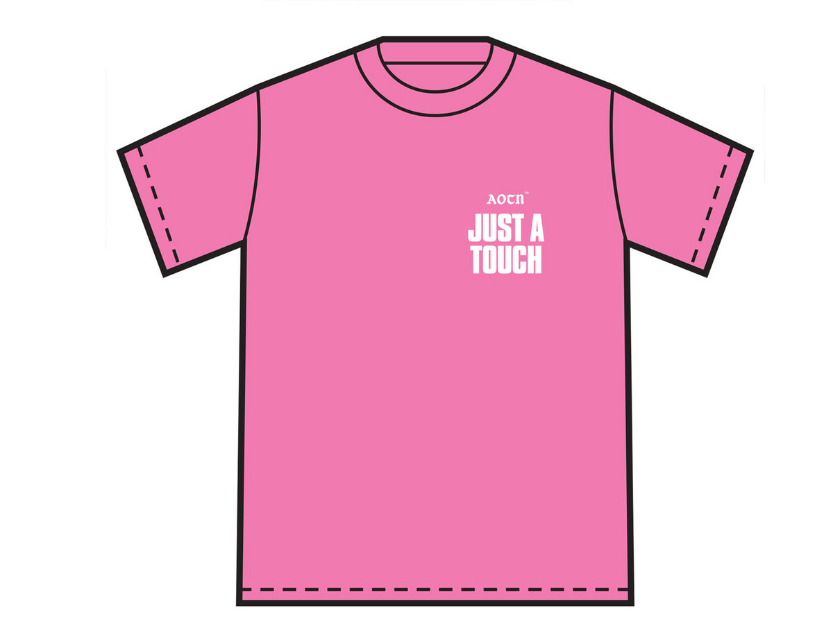 Limited Edition 'Just A Touch' T Shirt Pink Athens Of The North