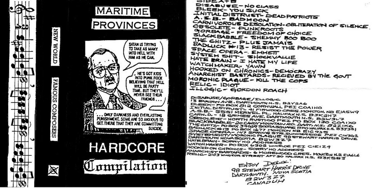 MARITIME PROVINCES HARDCORE COMPILATION | RAUNCHY ASS RECORDS