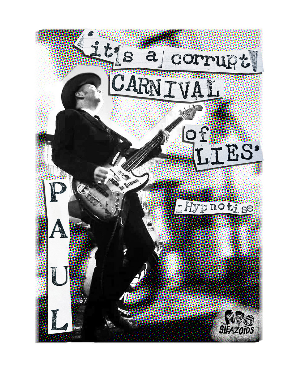 Set of three 8" x 10" Glossy Prints The Sleazoids