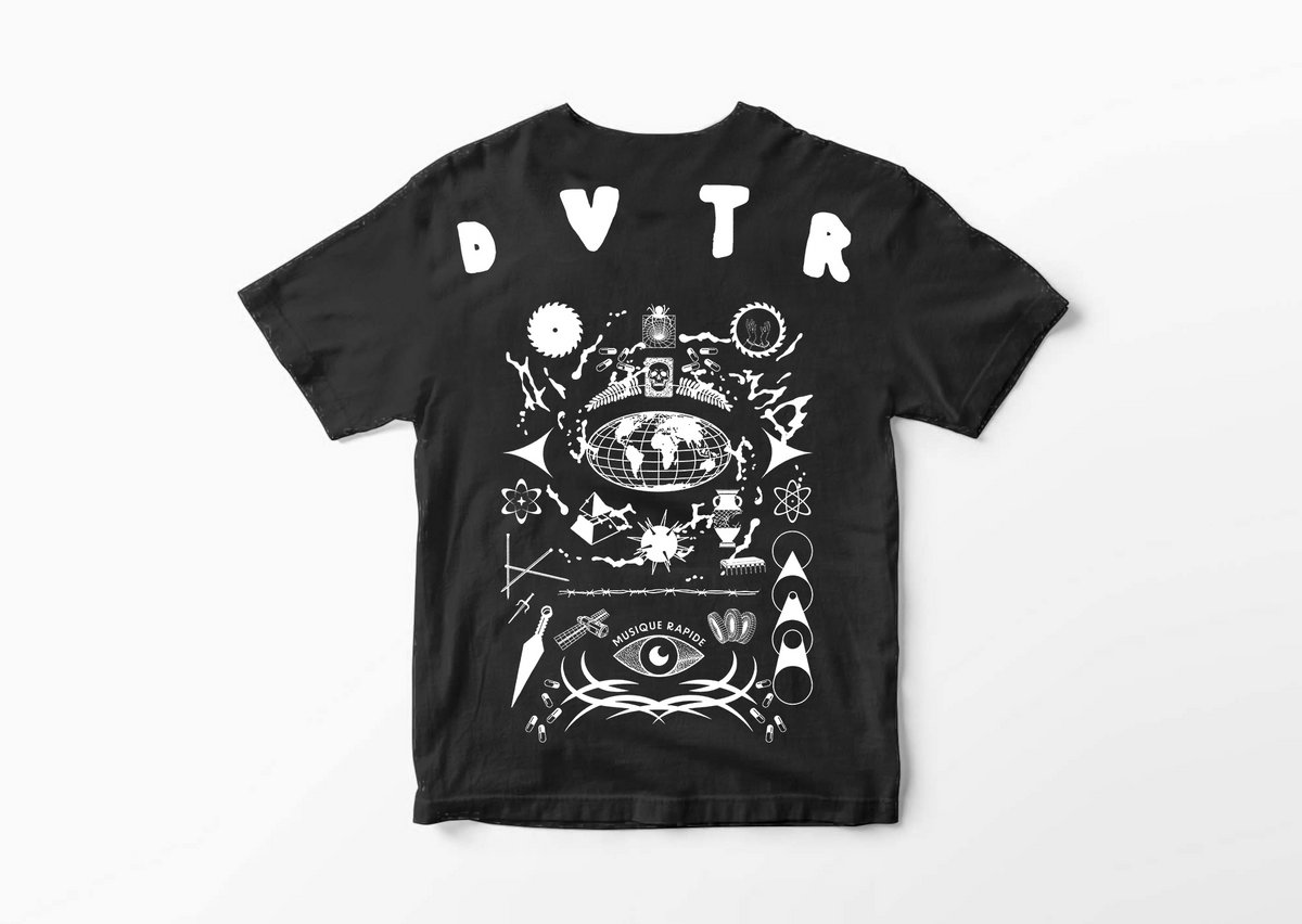 D'OÙ VIENT TON RIZ · BLACK TSHIRT DVTR