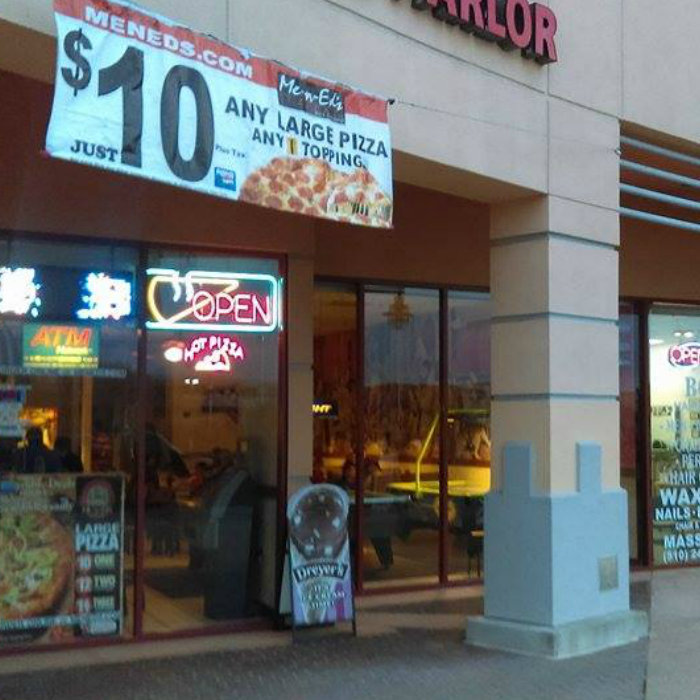 Hilltop Plaza And A Gas Station At Dusk TCLB
