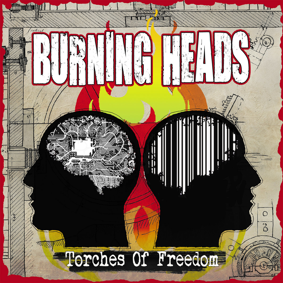 Torches of Freedom Burning Heads