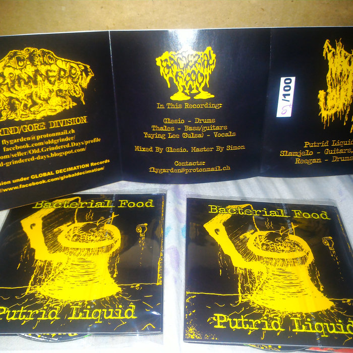 Bacterial Food / Putrid Liquid Split Old Grindered Days Records