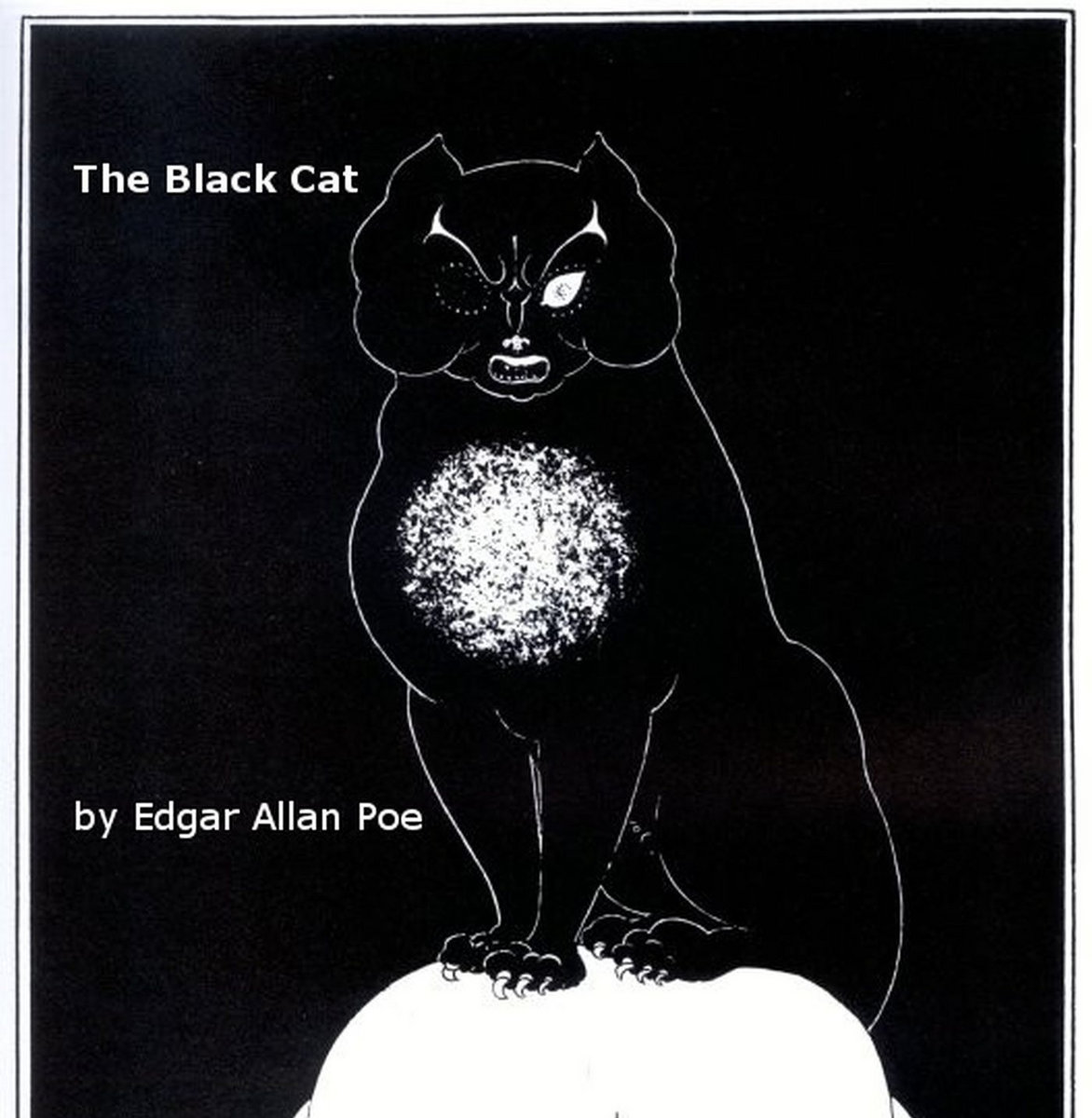 The Black Cat Edgar Allan Poe Cartoon