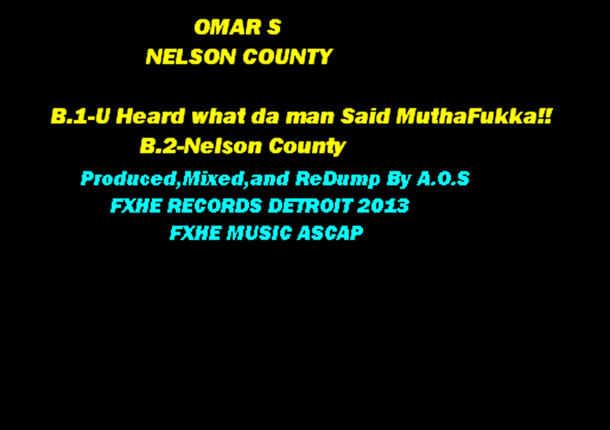 Nelson County Omar S