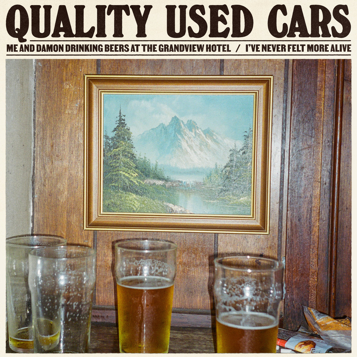 Me and Damon Drinking Beers at the Grandview Hotel / I've Never Felt More Alive Quality Used Cars