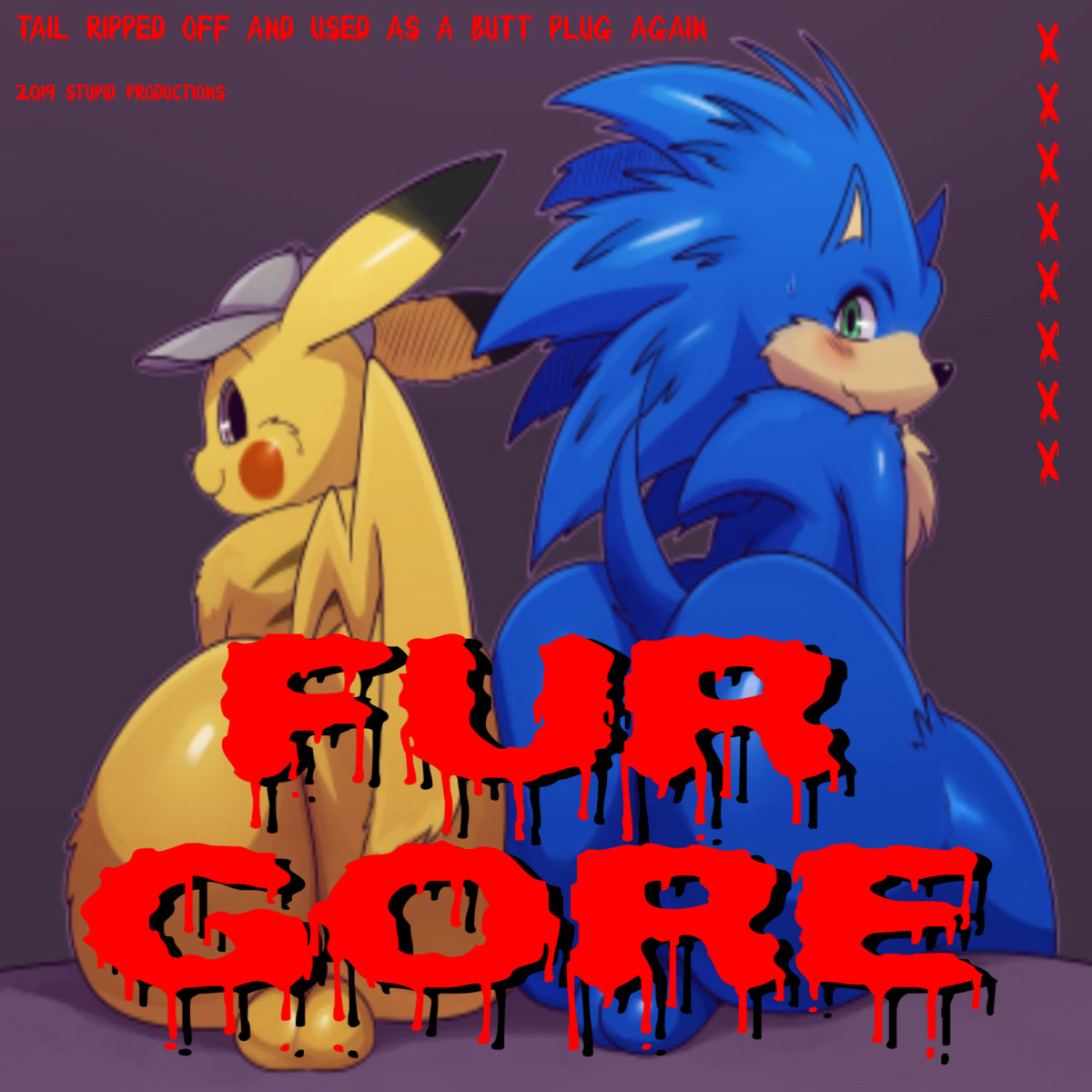 Two babies, one fox Fur Gore Fur Gore FxGx