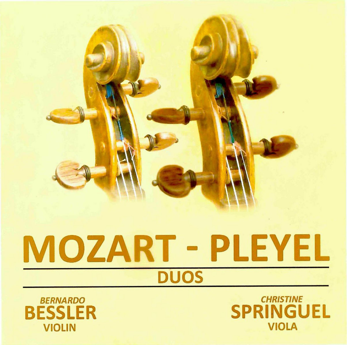 Mozart Pleyel Violin & Viola Duos Bernardo Bessler and Christine