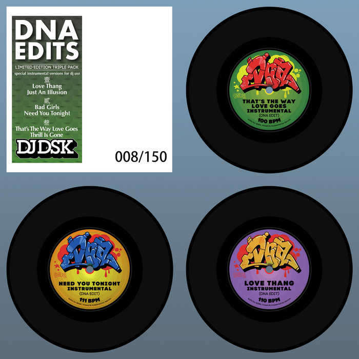 DNA Instrumentals 3x7" dj dsk djdsk