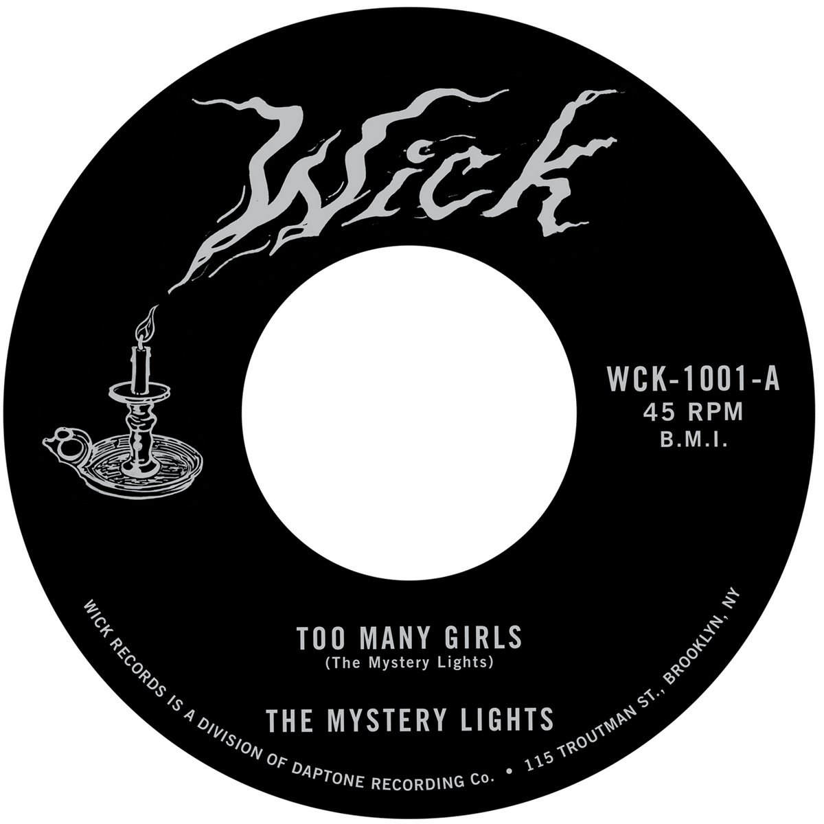 The Mystery Lights "Too Many Girls" / "Too Tough To Bear" The