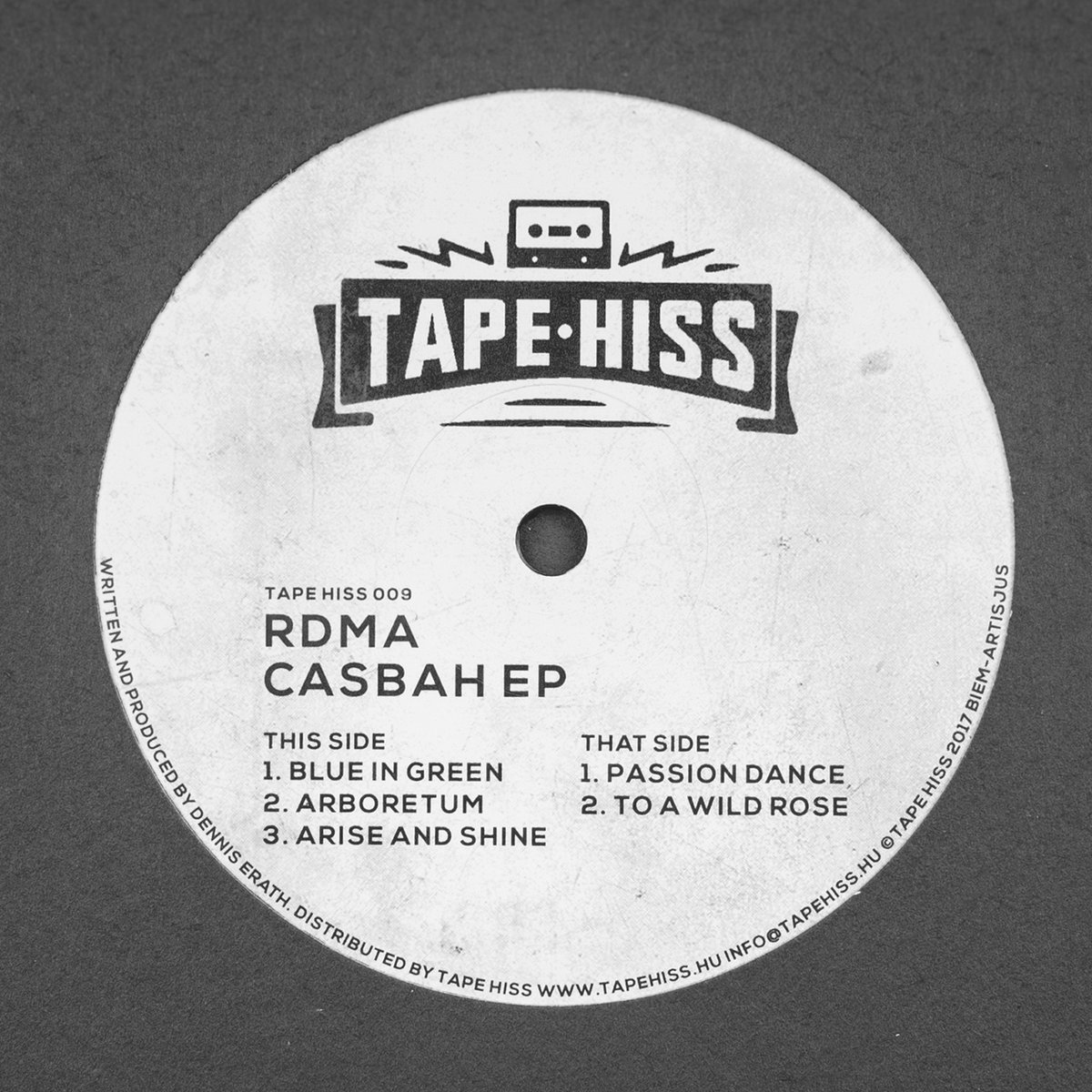 Casbah EP [TAPE HISS 009] RDMA Tape Hiss
