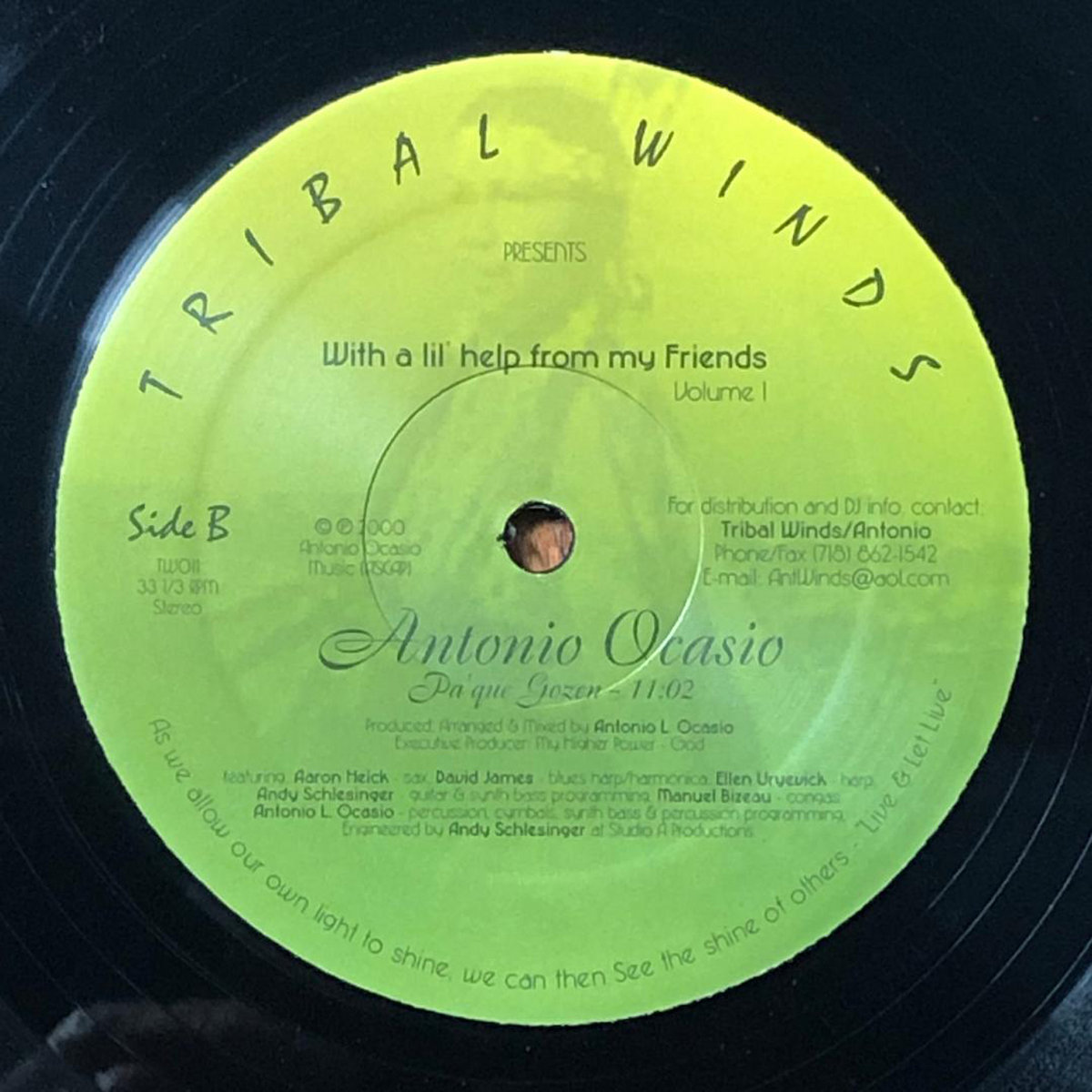 Pa'Que Gozen (So You an Have Fun) Antonio Ocasio/Tribal Winds