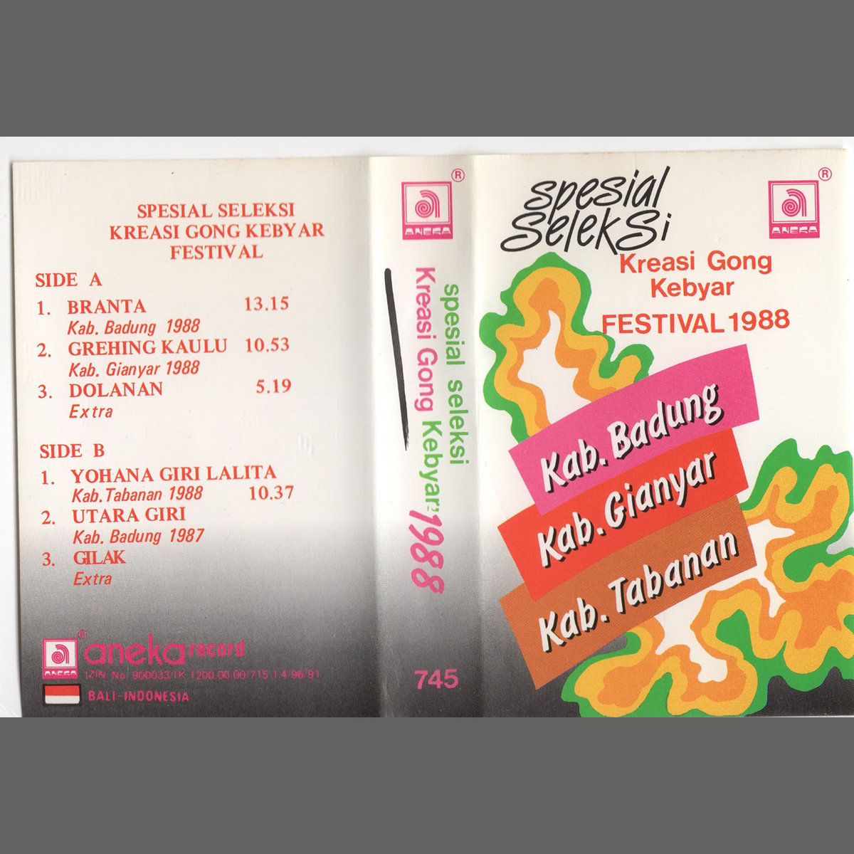 Special Seleksi Kreasi Gong Kebyar Festival 1988 Balinese Gamelan