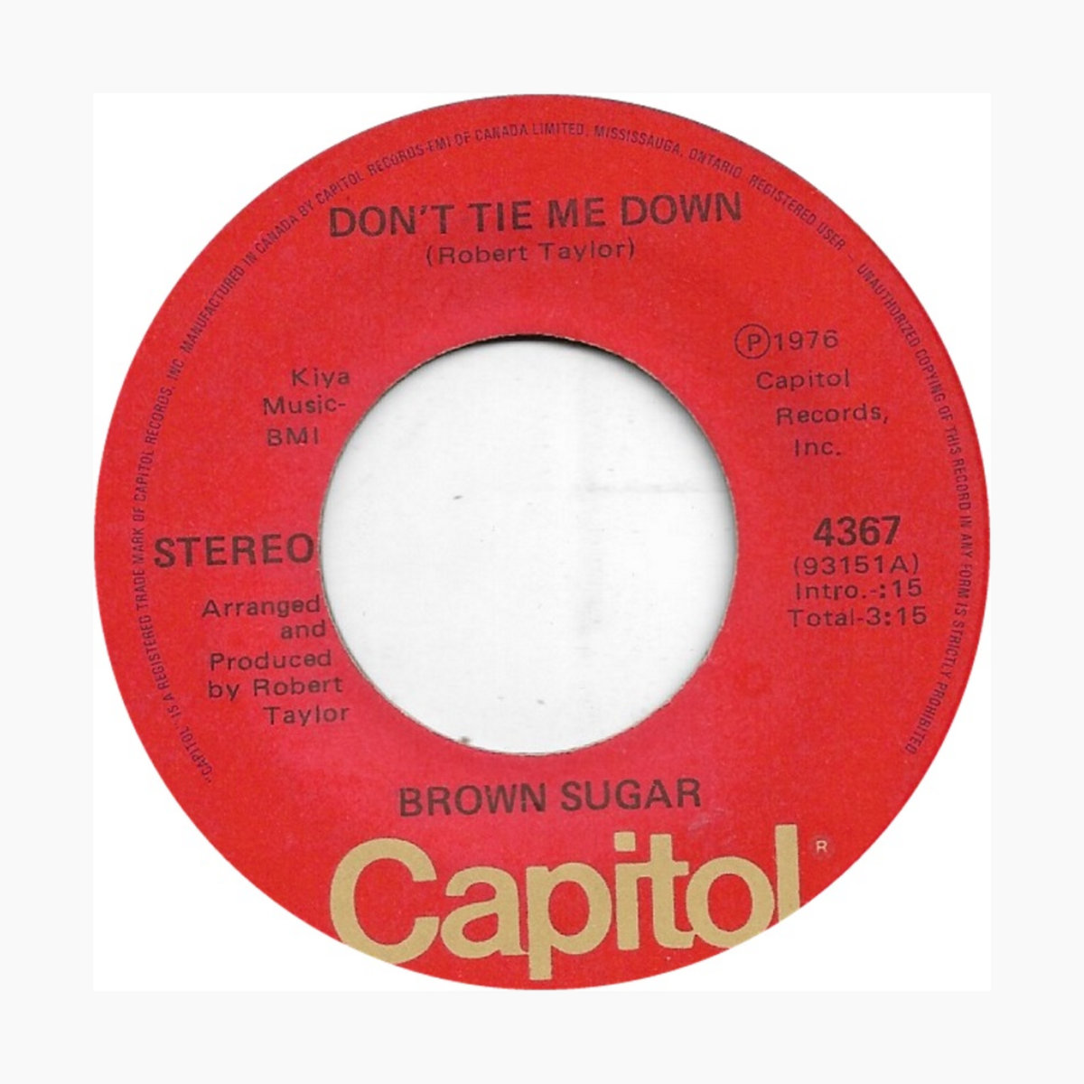 Brown Sugar Dont Tie Me Down (Opal Edit) OPAL