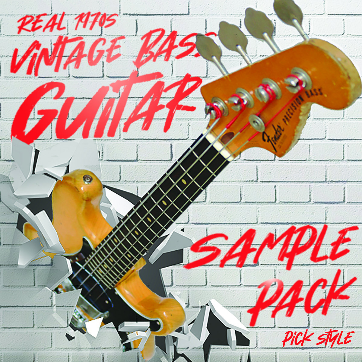 Bass Samples Full Chromatic Scale, Soft Attack, Played With Pick, 1976 Fender Precision Bass USA