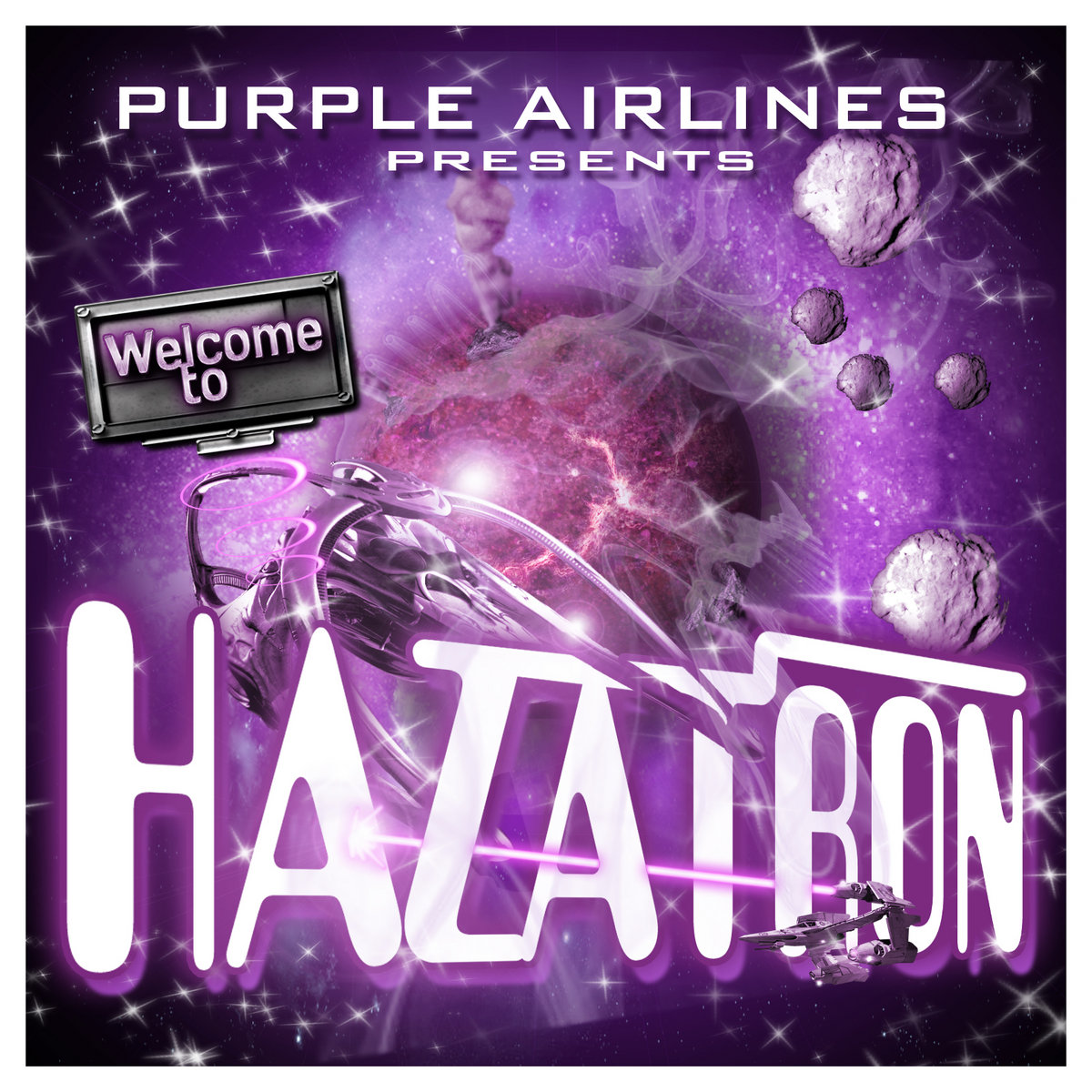 iWannaSay Purple Airlines