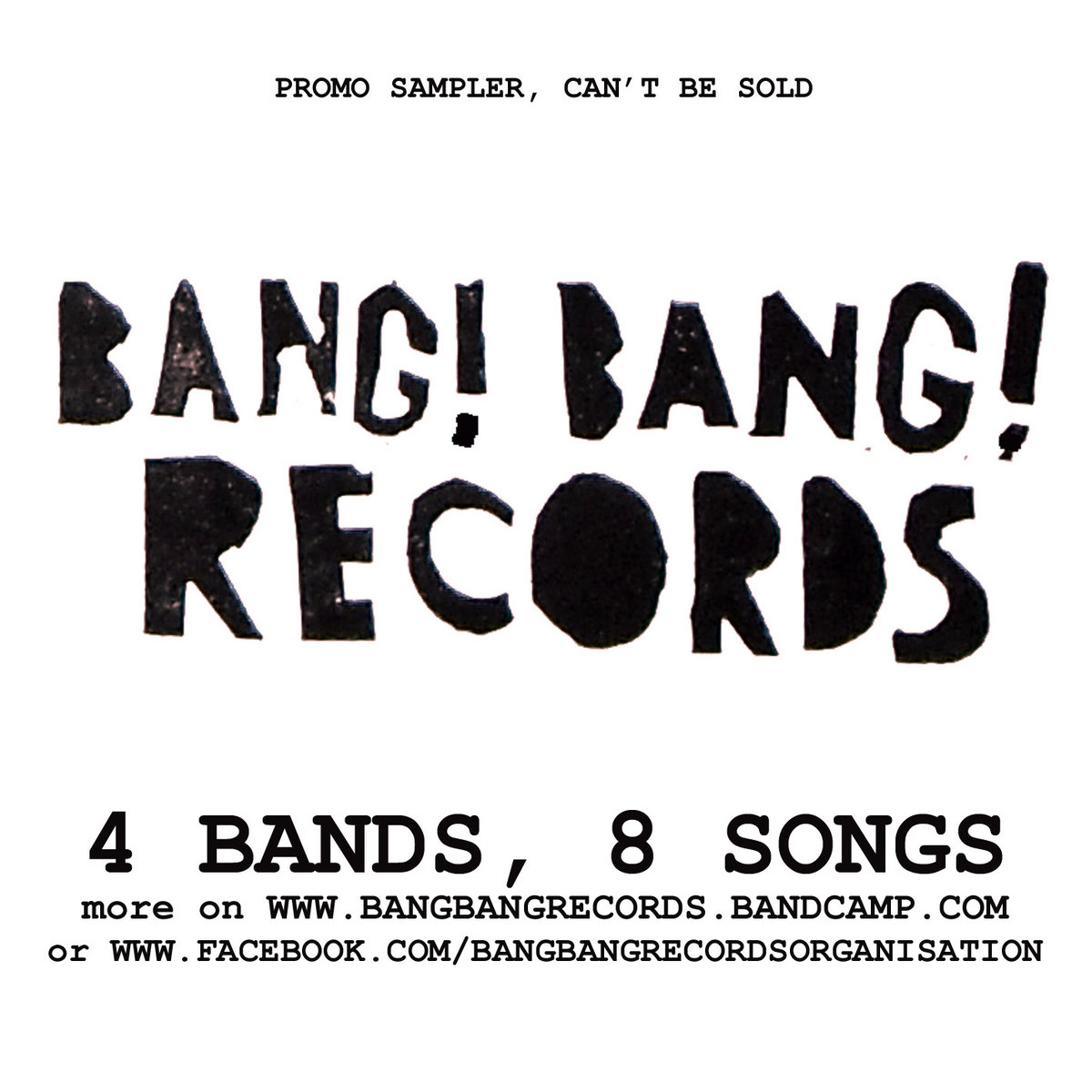 Sampler promo Bang!Bang!Records Tequilasavate One Dead Band