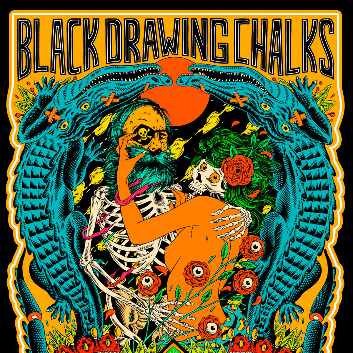 Black Drawing Chalks Singles 2014 Dull Dog Records