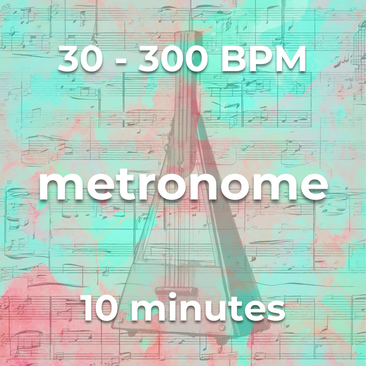 Metronome Tempos 30 - 300 BPM 10 Minutes | Music Theory Deluxe