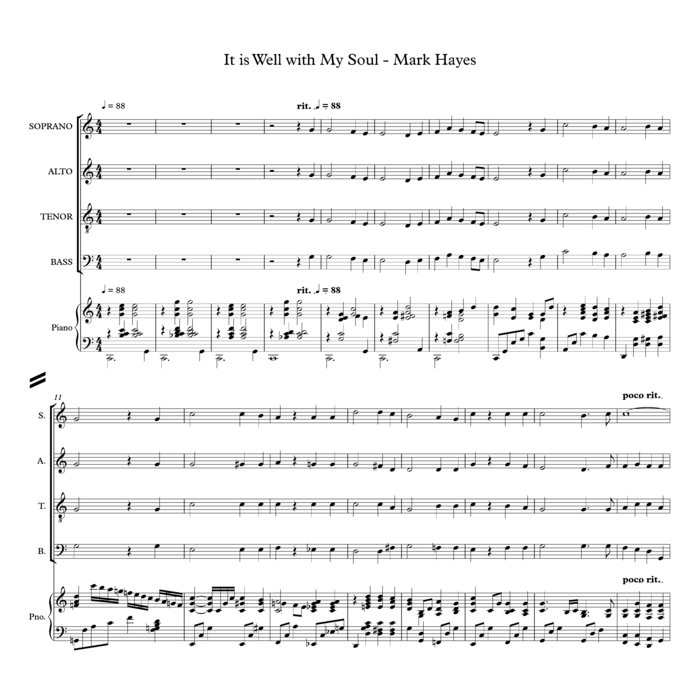 It is Well with My Soul Mark Hayes Choral Music Practice Files