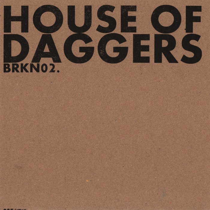 BRKN02 House Of Daggers E.P BROKEN DANCEFLOORS Box Bedroom Rebels