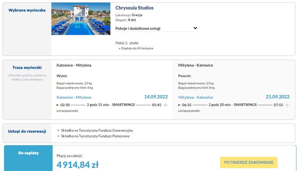 Wrześniowe wczasy na Lesbos tydzień z all inclusive za 2457 PLN. Wylot