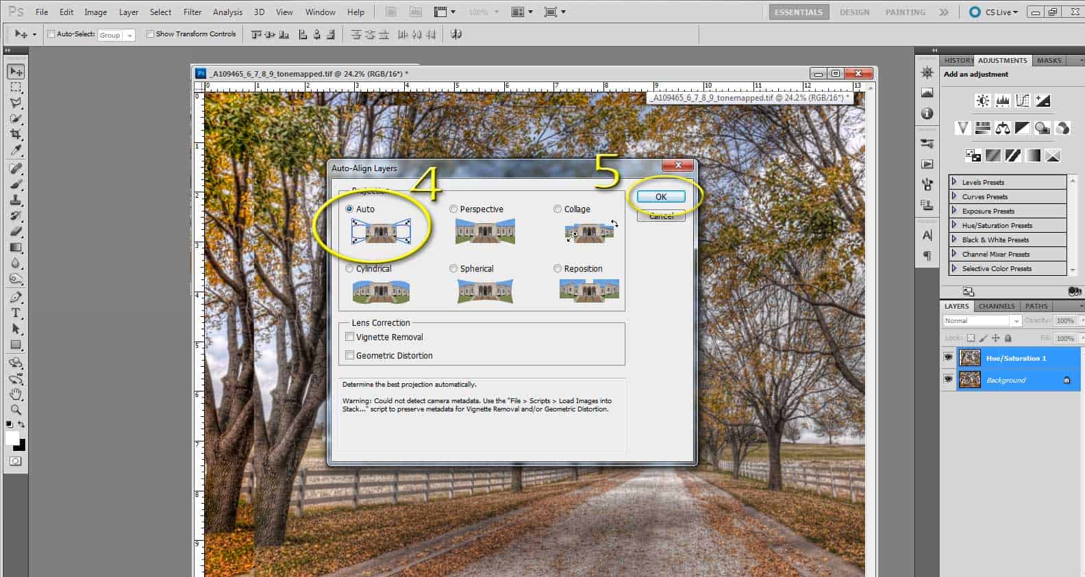Quick Tip Auto Align Layers f64 Academy