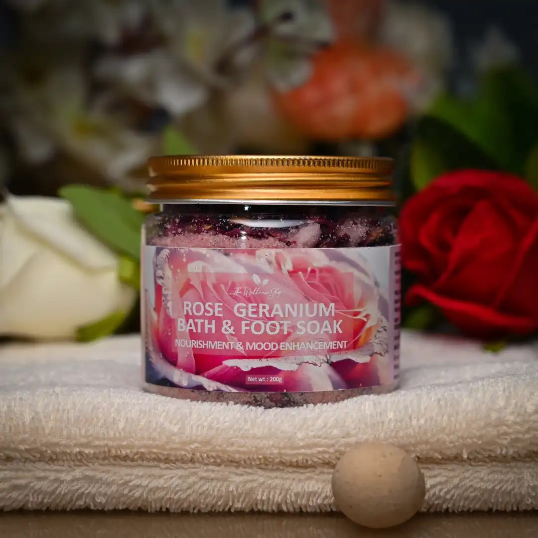 The Wellness Shop Rose Geranium Bath and Foot Soak Faasha