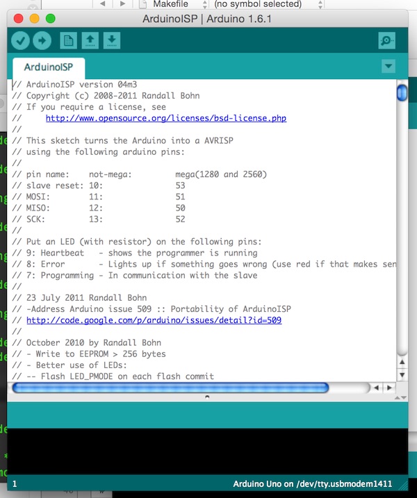 Use an Arduino UNO as an ISP to program your first FabISP Use an Arduino UNO as an ISP to program your first FabISP