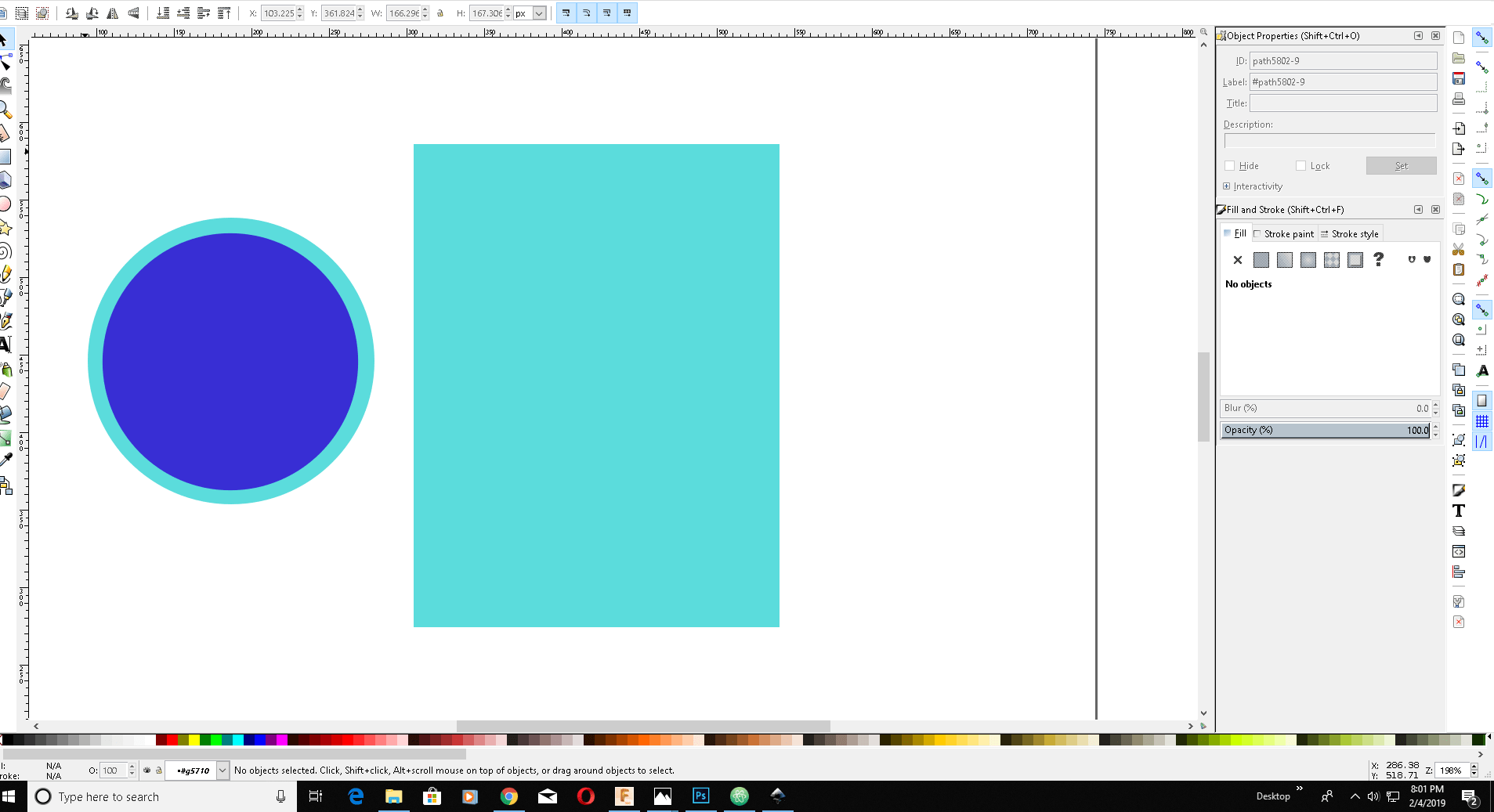 My aim was to make a vector graphics logo . For that I selected a