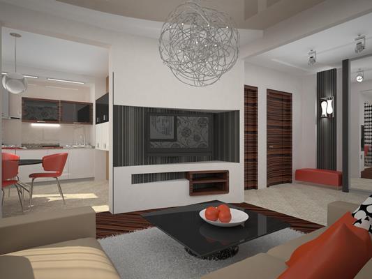 Living room 6x6 interior design and planning