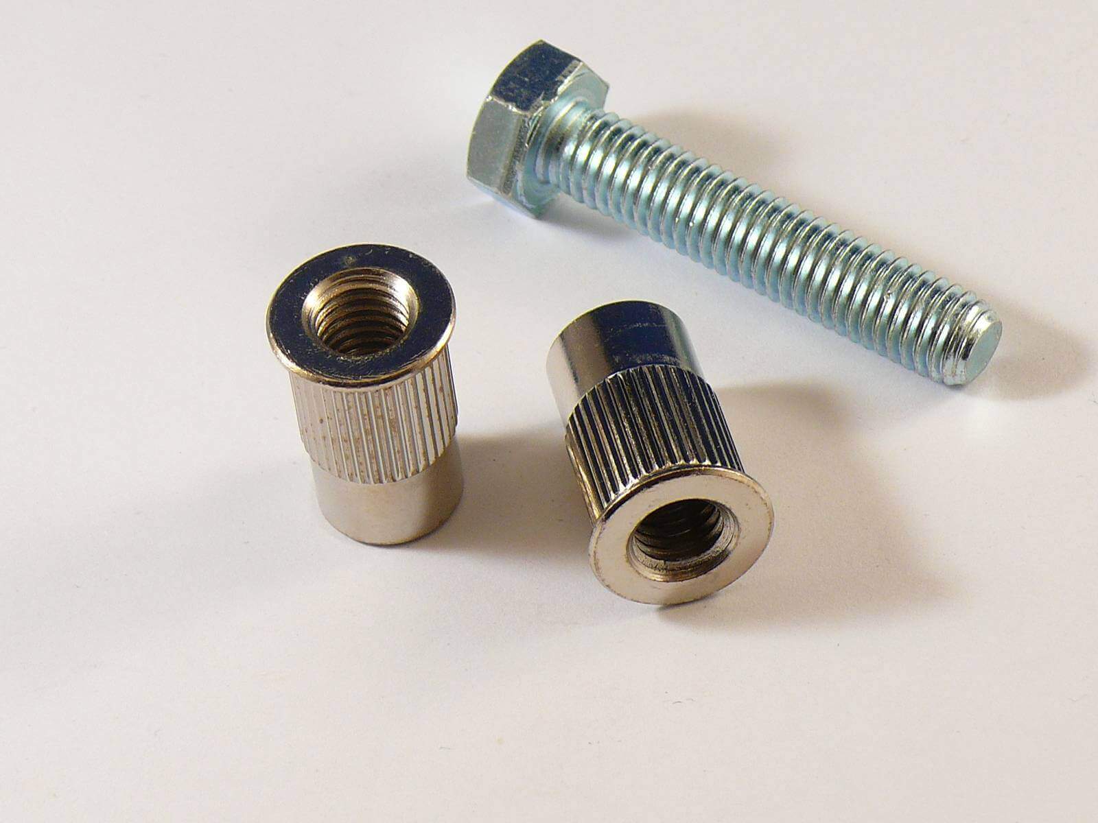 30810 TPM Gloss Nickel Metric Tailpiece/Bridge Stud Bushings, for